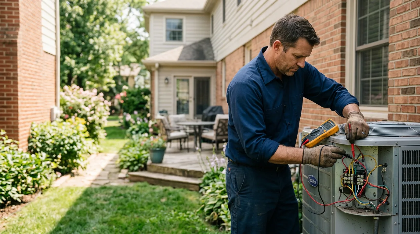 HVAC technician working near Hayes Center, NE